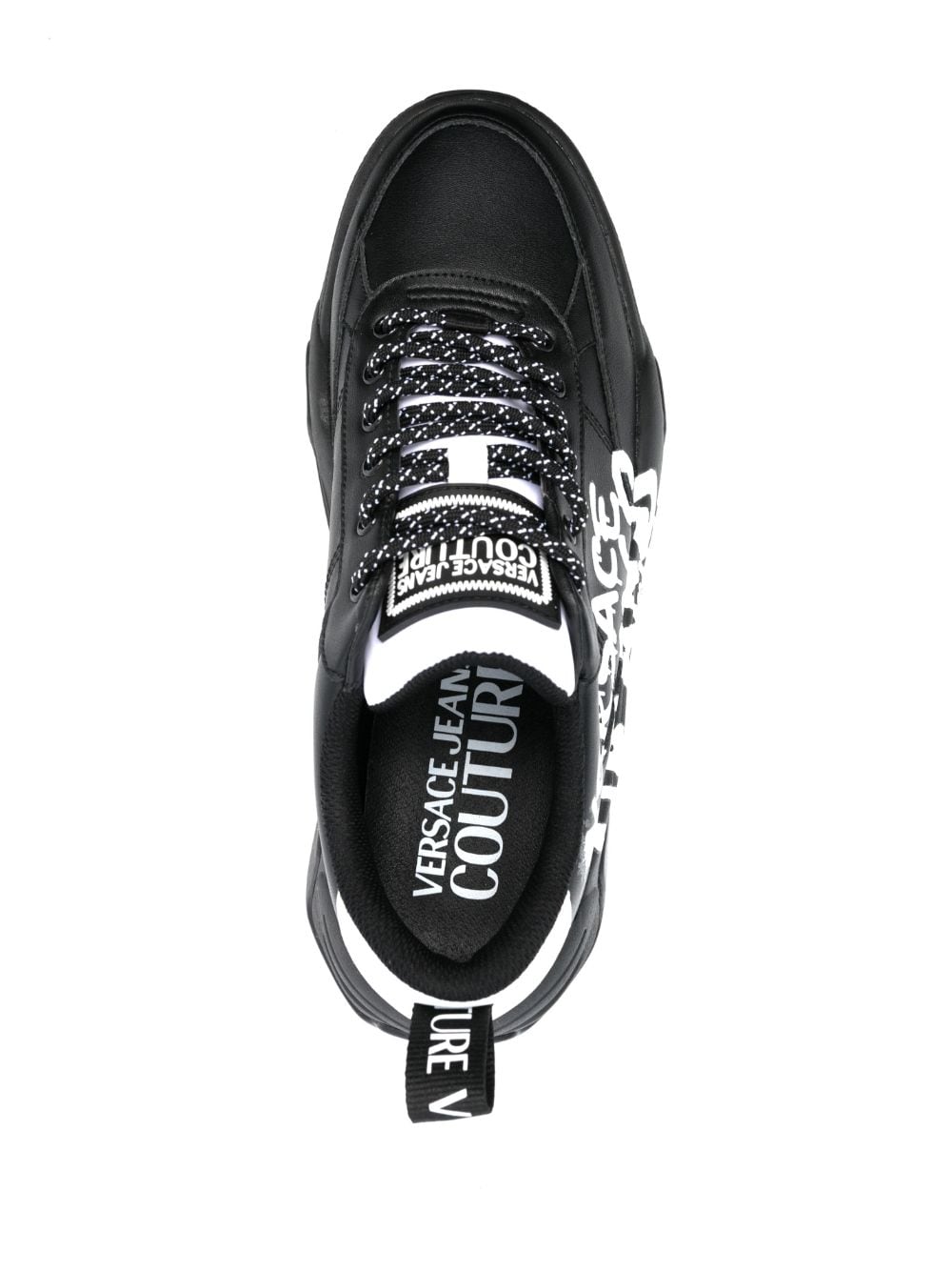 Versace Jeans Couture graffiti-print low-top sneakers - Image 4