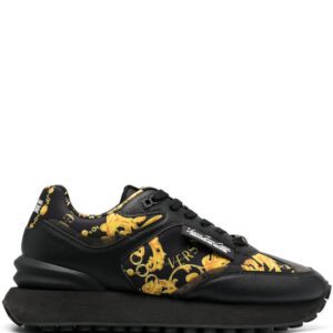 Versace Jeans Couture baroque-print low-top sneakers