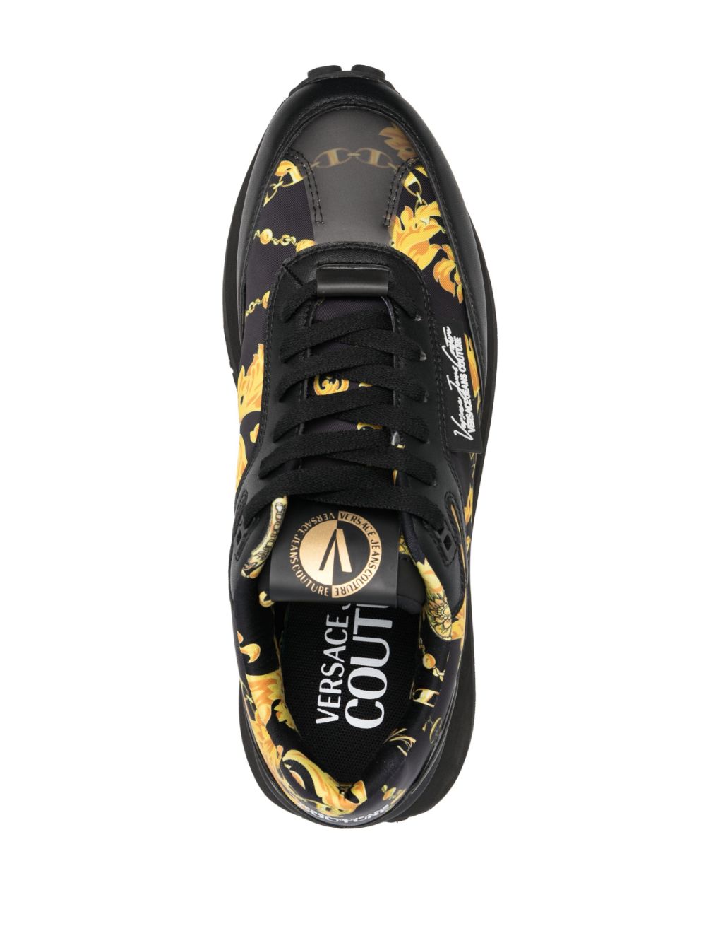 Versace Jeans Couture baroque-print low-top sneakers - Image 4