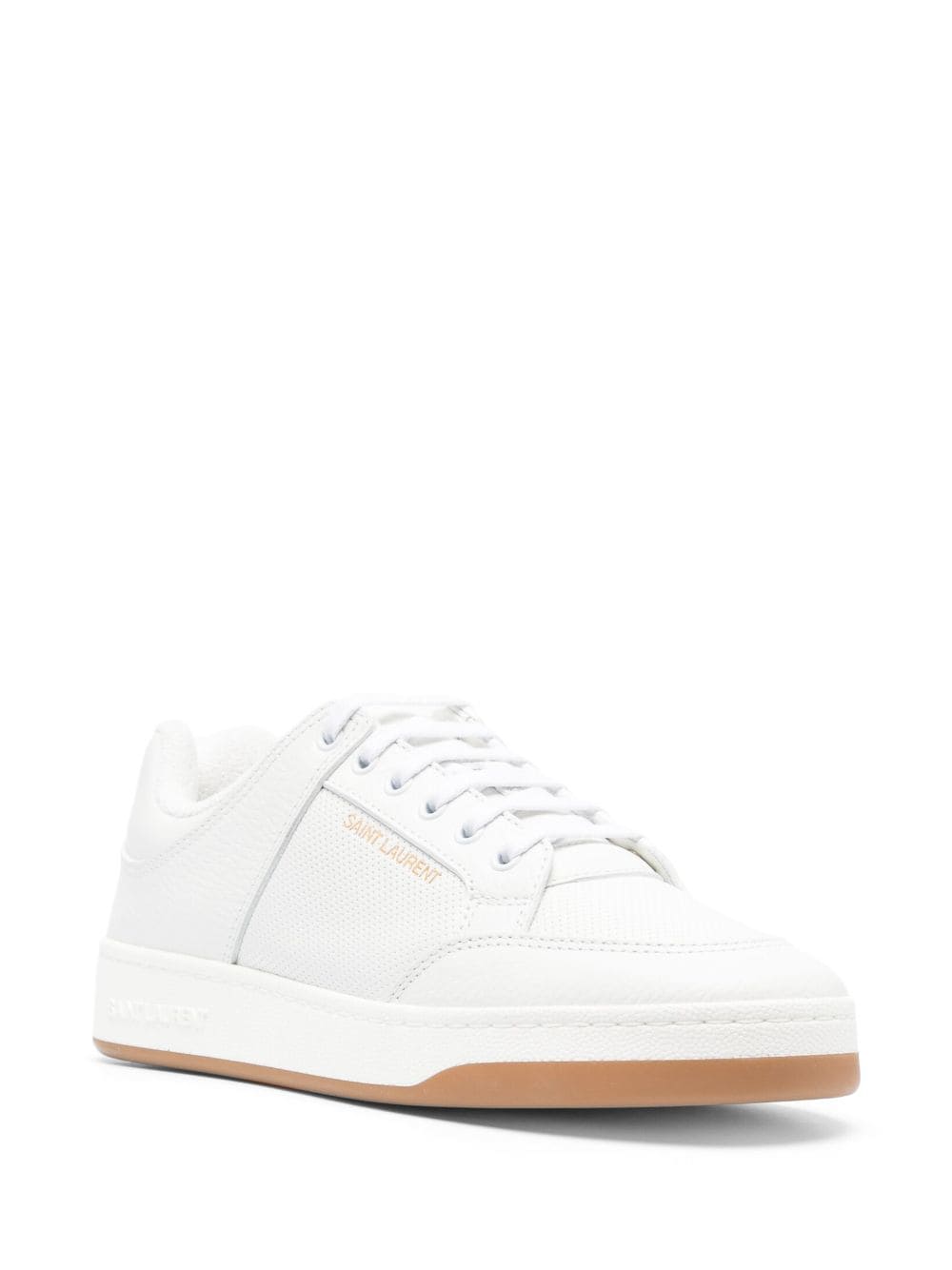 Saint Laurent SL/61 leather perforated sneakers - Image 2