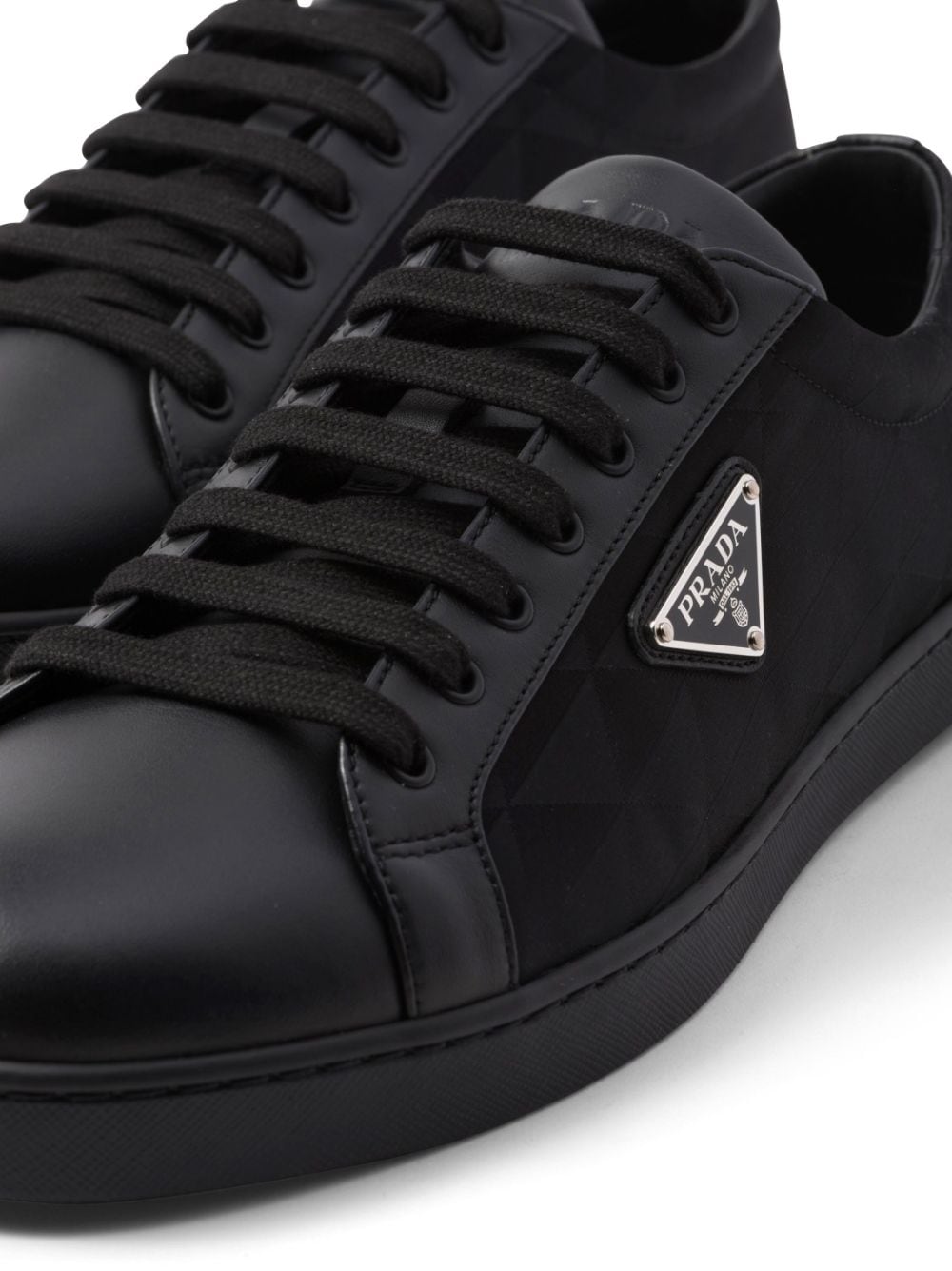 Prada triangle-logo lace-up sneakers - Image 5