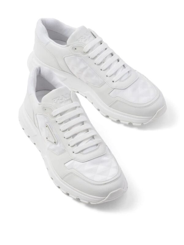 Prada  diamond-quilted leather sneakers - Image 3