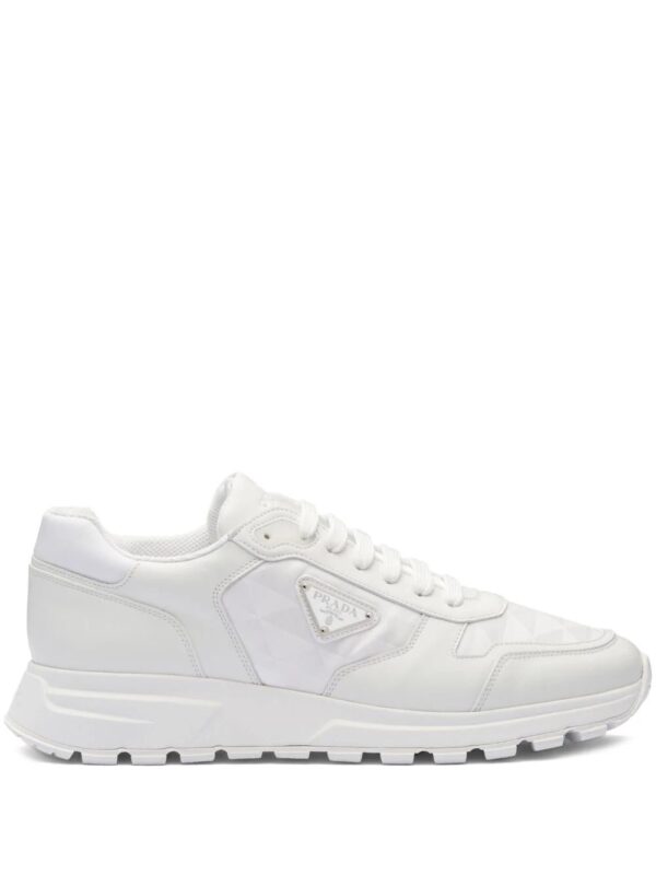 Prada  diamond-quilted leather sneakers