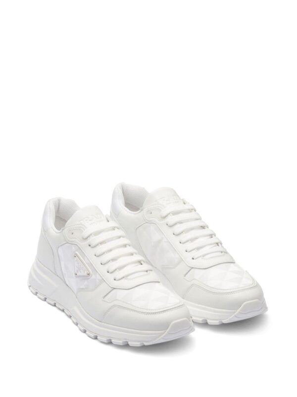 Prada  diamond-quilted leather sneakers - Image 4