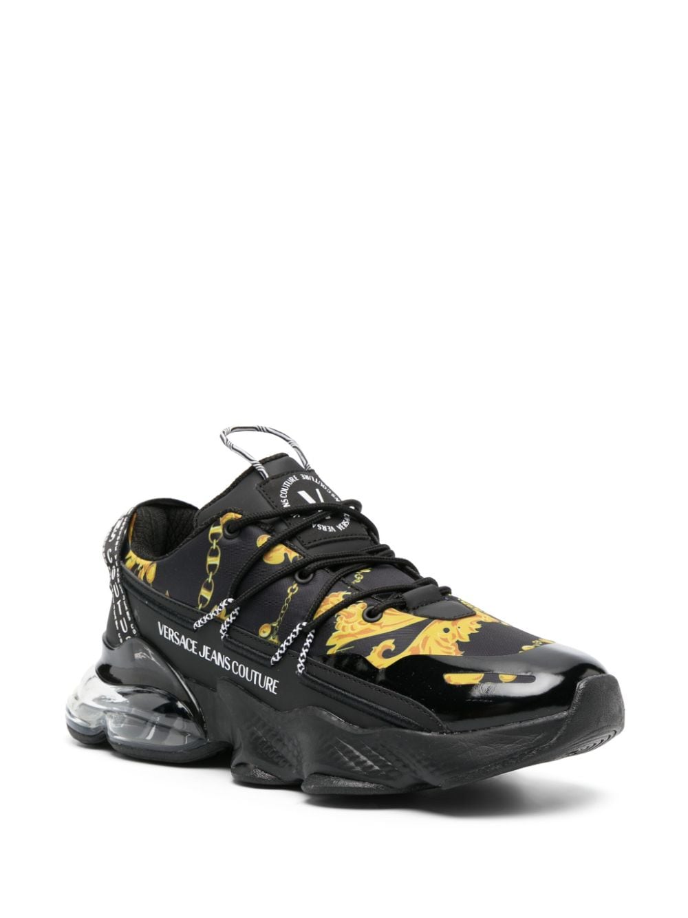Versace Jeans Couture Chain Couture-print panelled sneakers - Image 2