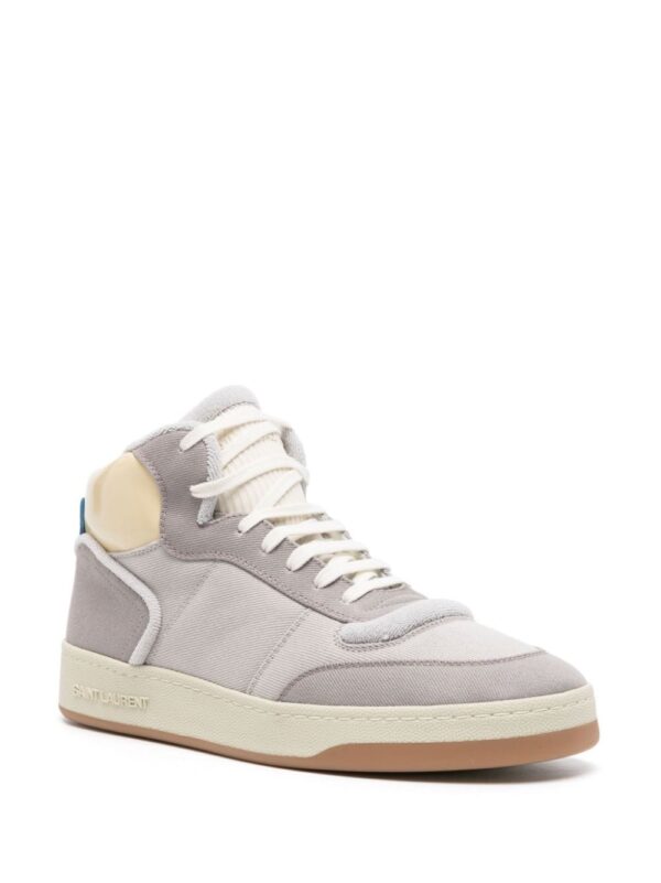 Saint Laurent SL/80 leather lace-up sneakers - Image 2