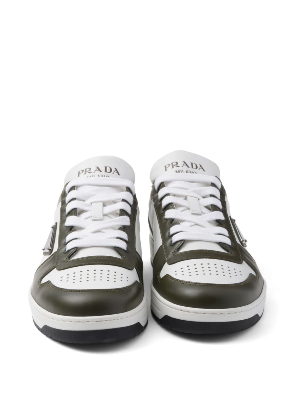 Prada Downtown colour-block leather sneakers - Image 5