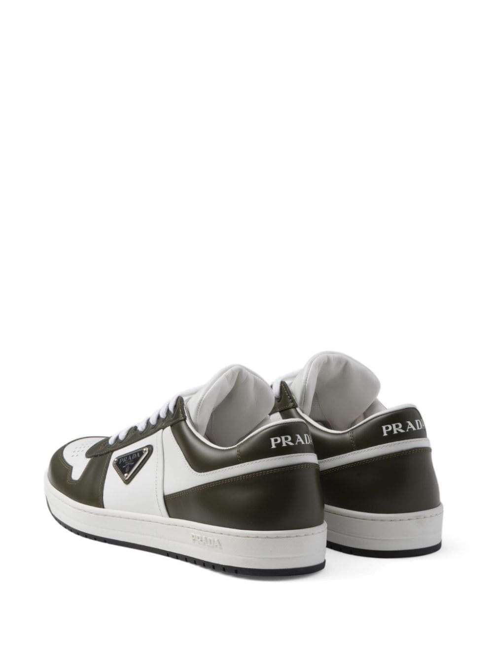 Prada Downtown colour-block leather sneakers - Image 3