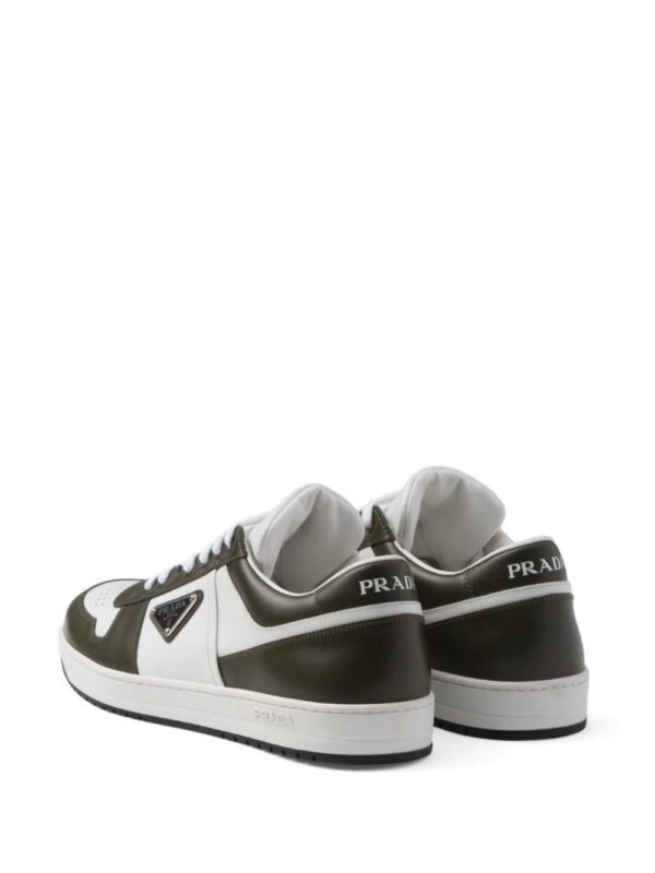 Prada  Downtown colour-block leather sneakers - Image 3
