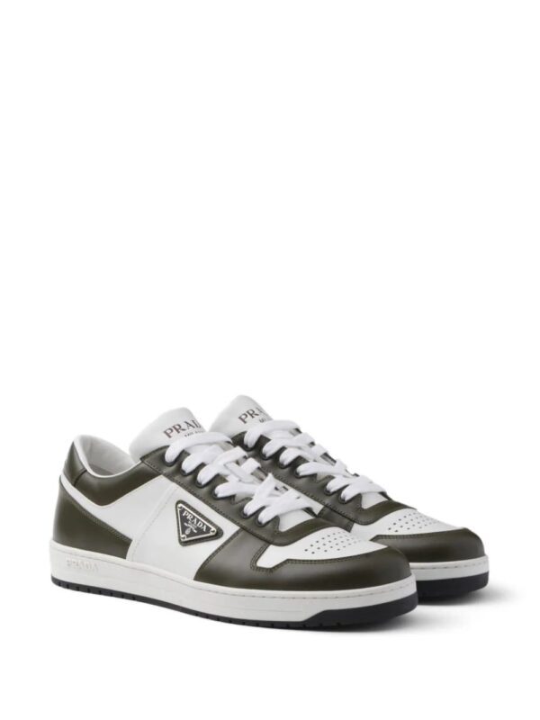 Prada  Downtown colour-block leather sneakers - Image 2