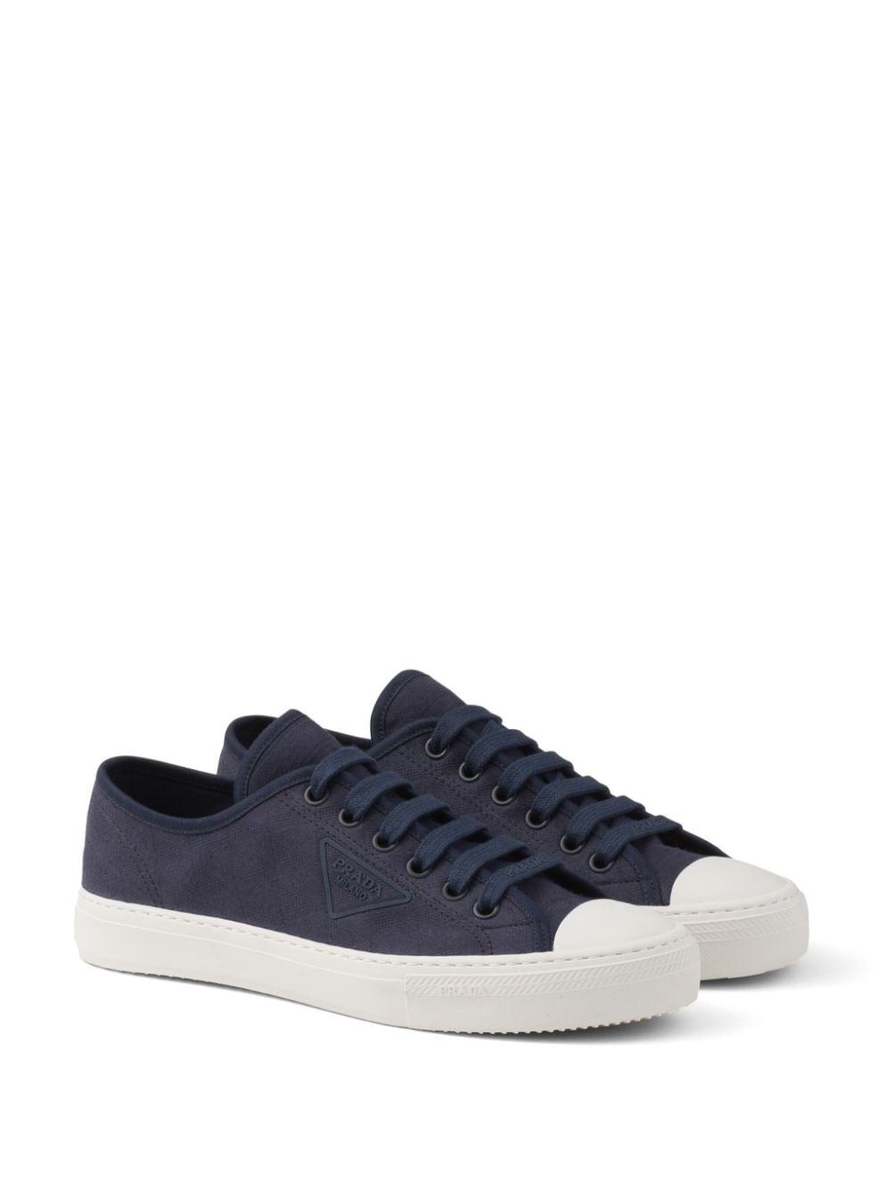 Prada logo-embossed lace-up sneakers - Image 2