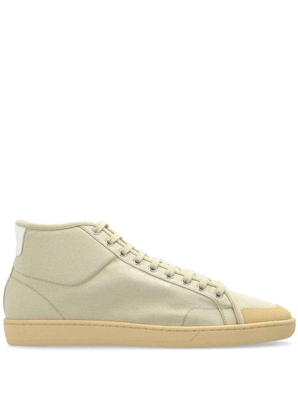 Saint Laurent canvas mid-top sneakers